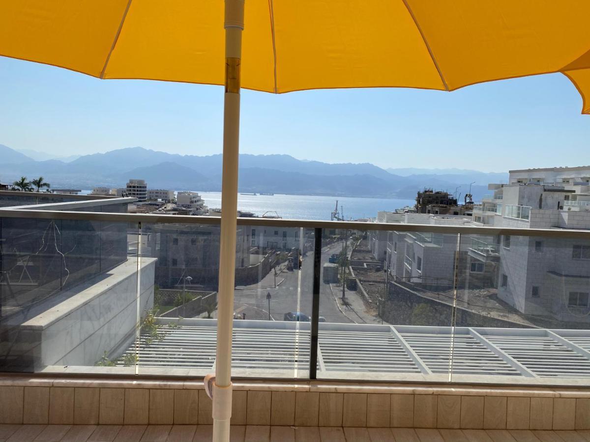 엘라트 Stunning Penthouse With Sea Views And Private Heated Pool 아파트 외부 사진